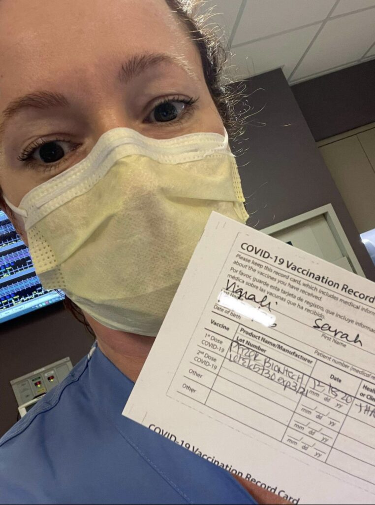 Sarah Vignali #vaccinechallenge